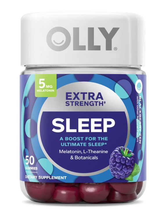 올리 슬립 엑스트라스트랭쓰 약물-프리 멜라토닌 2.5mg 수면유도 거미 50정