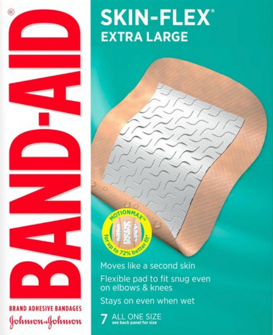 밴드에이드 Bandaid 스킨플렉스 엑스라지 2.2 x 7cm 7매 2개 (14매)