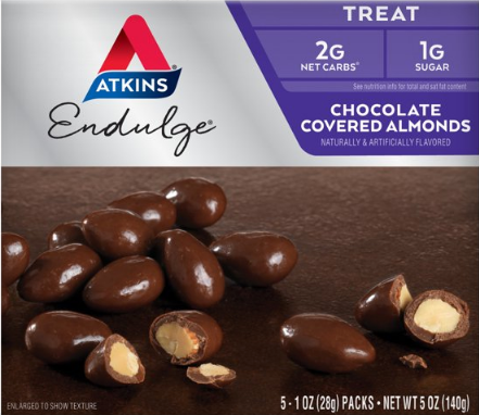 앳킨스 Atkins 케토 무설탕 초콜렛커버드 아몬드 140g