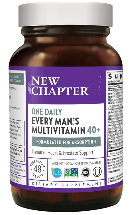 뉴챕터 NewChapter 맨즈 원데일리 40+ *발효* 종합비타민 48정