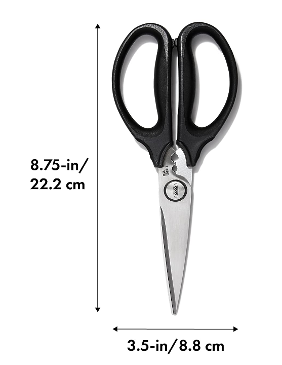 옥소 OXO BPA-프리 분리형 스텐레스 주방 & 다용도 가위 Black