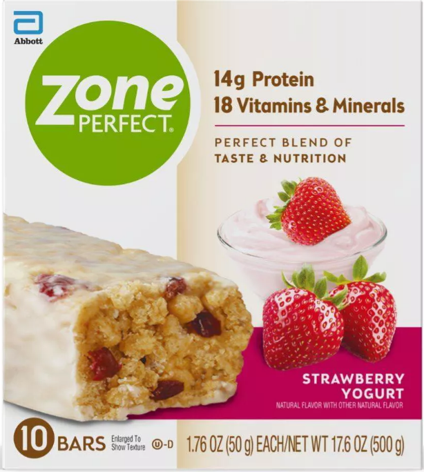 애보트 Abbott 존퍼펙트 딸기 요구르트 단백질바 10ct (500g)