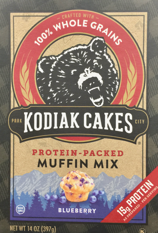 코디악 Non-GMO 단백질 블루베리 머핀 믹스 397g *단백질 15g*