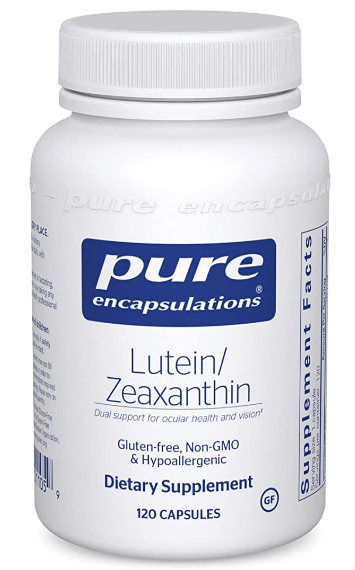 퓨어 Pure Non-GMO 탈크/왁스/글리콜-프리 루테인 10mg 120정