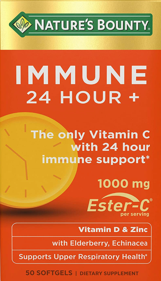 네이처스바운티 Non-GMO 면역/이뮨 24시간 서포트 에스터 C 50 액정