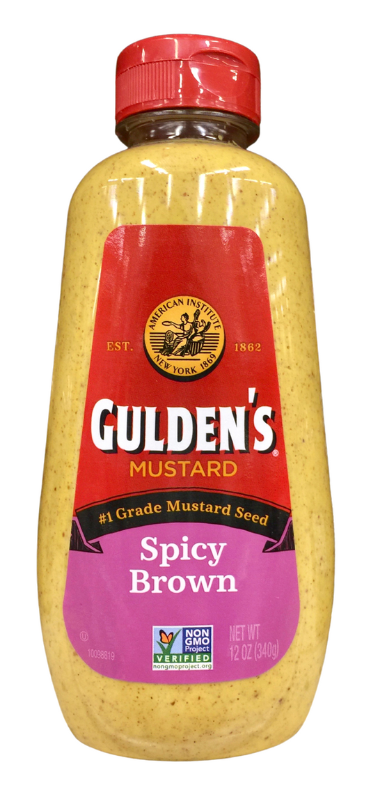 걸덴스 Gulden's Non-GMO 스파이시 브라운 머스타드 ft. 유기농 식초 340g 🌶