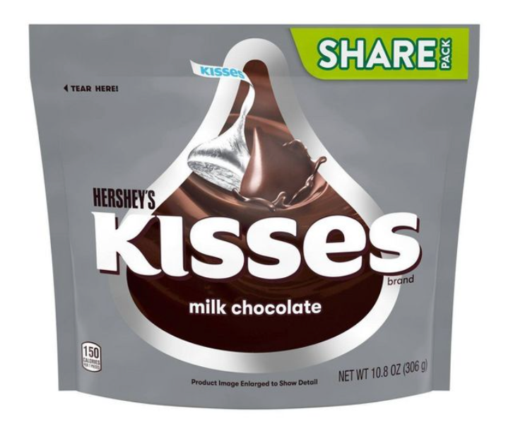 허쉬 키세스 글루텐-프리 밀크초콜렛 306g