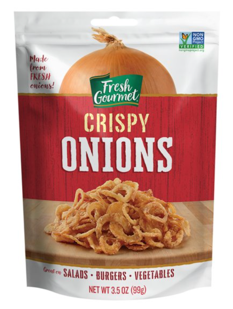 후레시고메 Fresh Gourmet Non-GMO 크리스피 어니언 샐러드 토핑 99g 2팩 (198g)