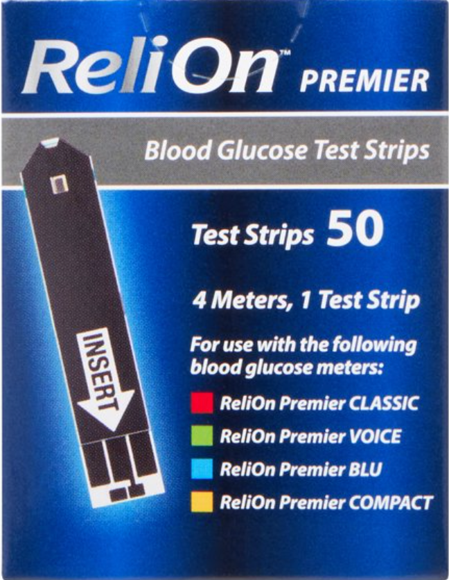 릴라이온 ReliOn 프리미어 혈당 테스트 스트립 50매