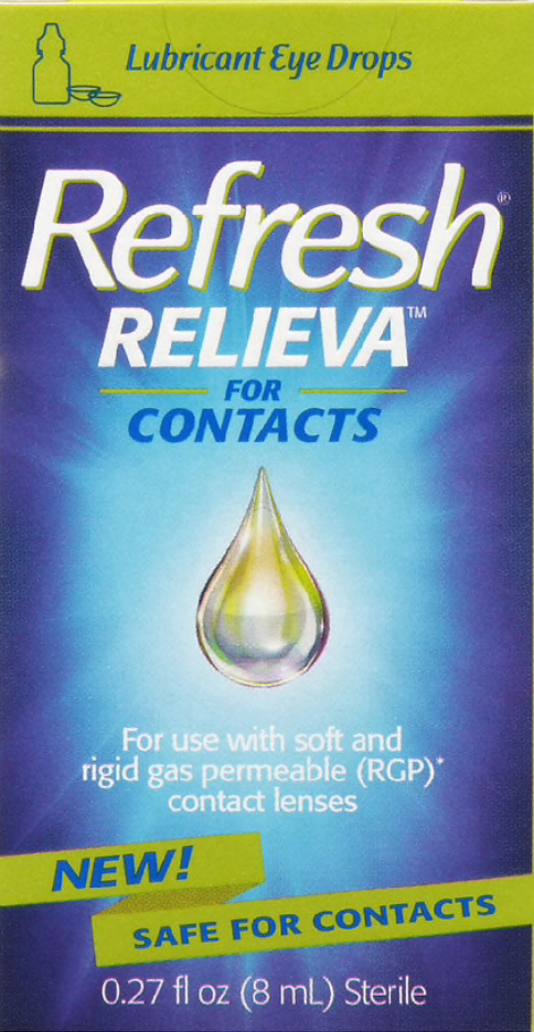 리프레시 Refresh 릴리바 콘텍트렌즈 드롭코팅 인공눈물 8ml