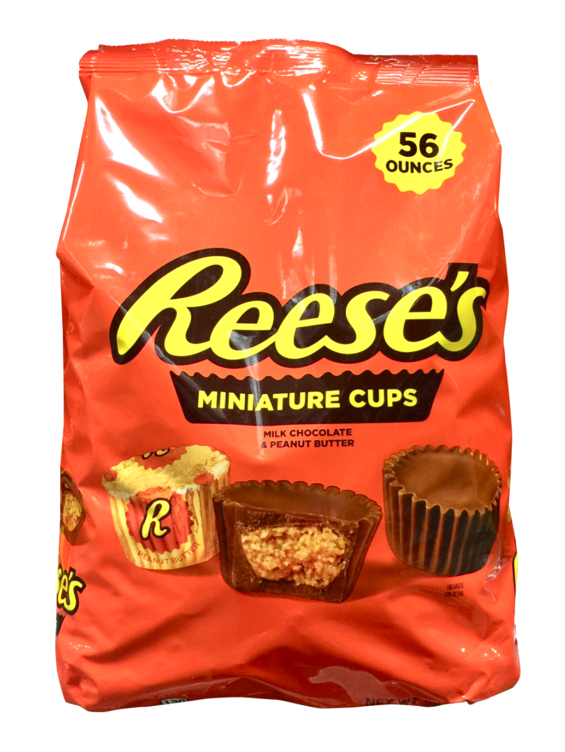 허쉬 리세스 글루텐-프리 땅콩버터 밀크초콜렛 미니어처 180pc (1.58kg)