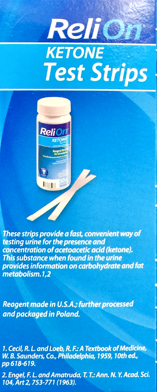 릴라이온 ReliOn 케톤 테스트 스트립 50pc