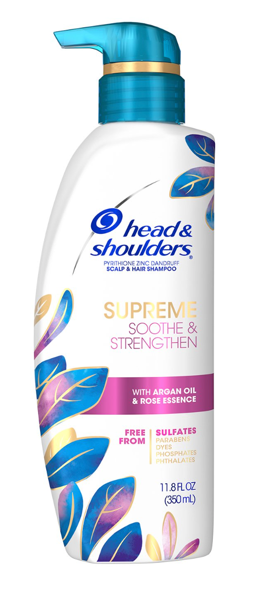 P&G 헤드앤숄더 파라벤/프탈레이트/황산-프리 수프림 스무드 & 스트랭쓴 비듬방지 샴푸 350ml