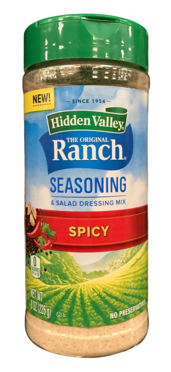 히든밸리 Hidden Valley 글루텐-프리 스파이시 랜치 시즈닝 & 드레싱 믹스 226g 🌶 *무설탕*