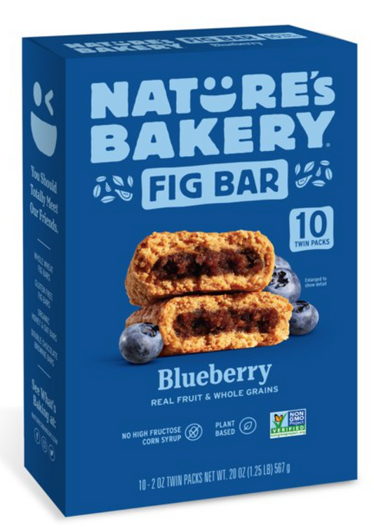 네이처스베이커리 Nature's Bakery Non-GMO 블루베리 무화과바 57g 10ct (567g)