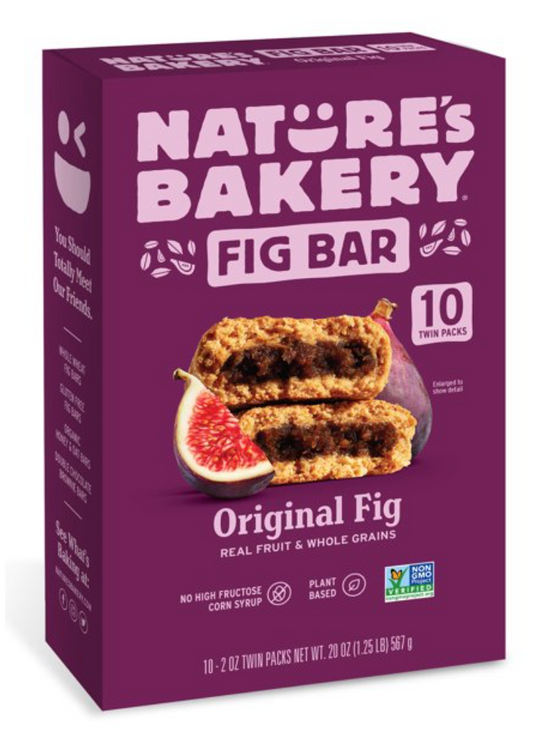 네이처스베이커리 Nature's Bakery Non-GMO 무화과 바 57g 10ct (567g)