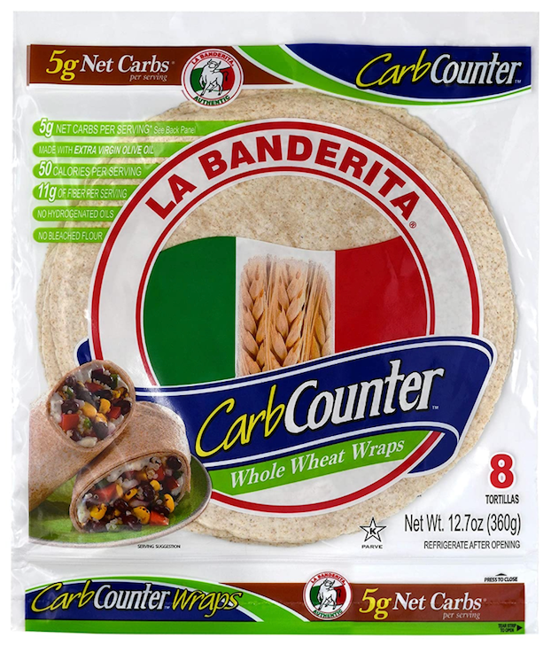 라반데리타 La Banderita 카브카운터 슈가/표백제/알루미늄-프리 홀휘트 (통밀) 타코 8ct (360g) *케토친화*