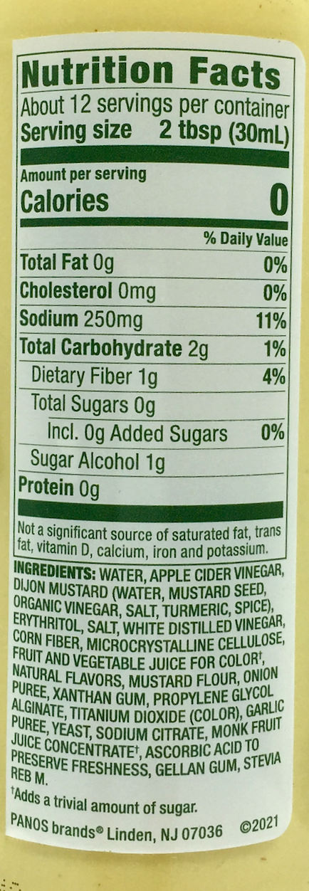 월든팜 Walden Farms 슈가/글루텐-프리 무지방 0칼로리 허니 디종 드레싱 355ml