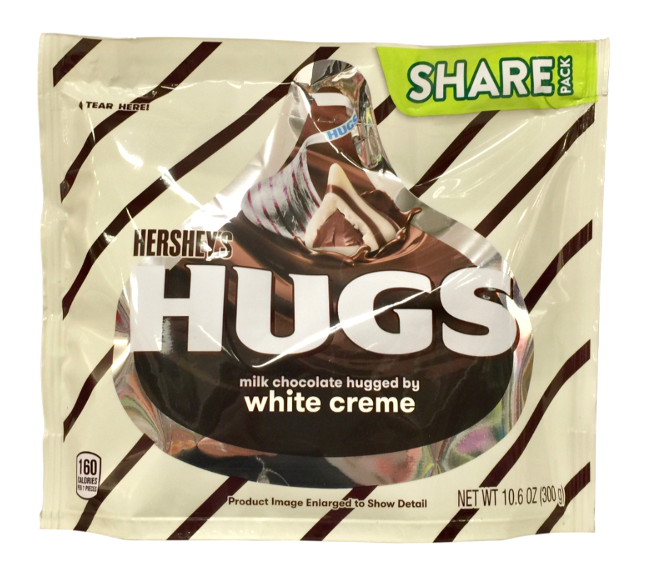 허쉬 키세스 허그 글루텐-프리 화이트크림 밀크초콜렛 300g