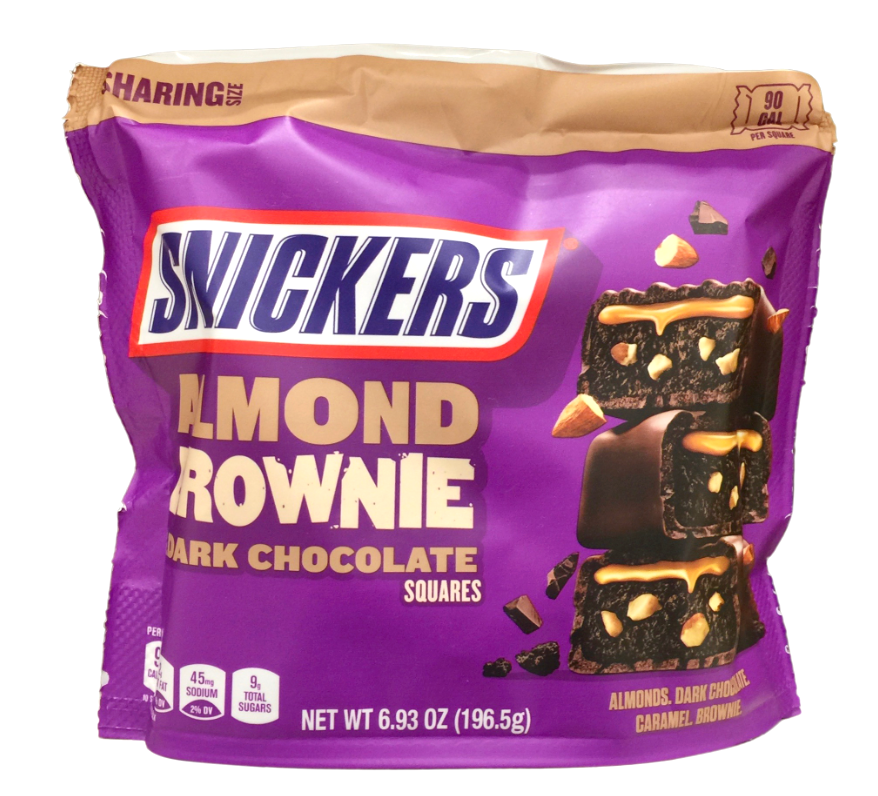 마스 Mars 스니커즈 아몬드 브라우니 다크초콜렛 스퀘어 196g