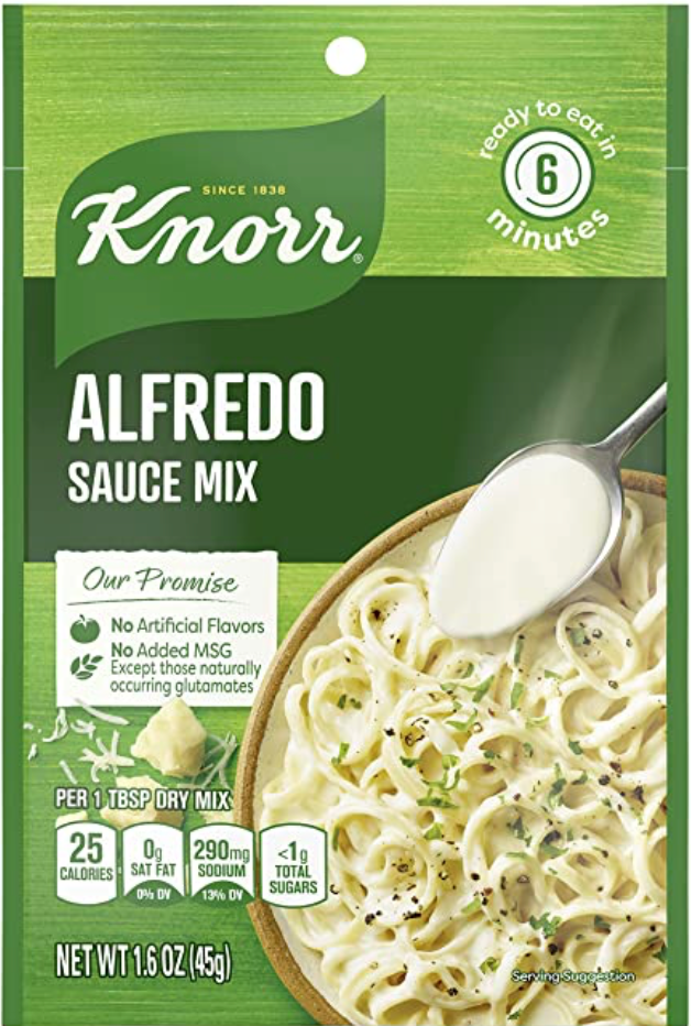 크노르 Knorr 알프레도 소스 믹스 45g 12팩 (540g)