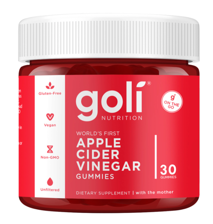 골리 Goli Non-GMO 젤라틴-프리 애플 사이다 식초 500mg 거미 30정