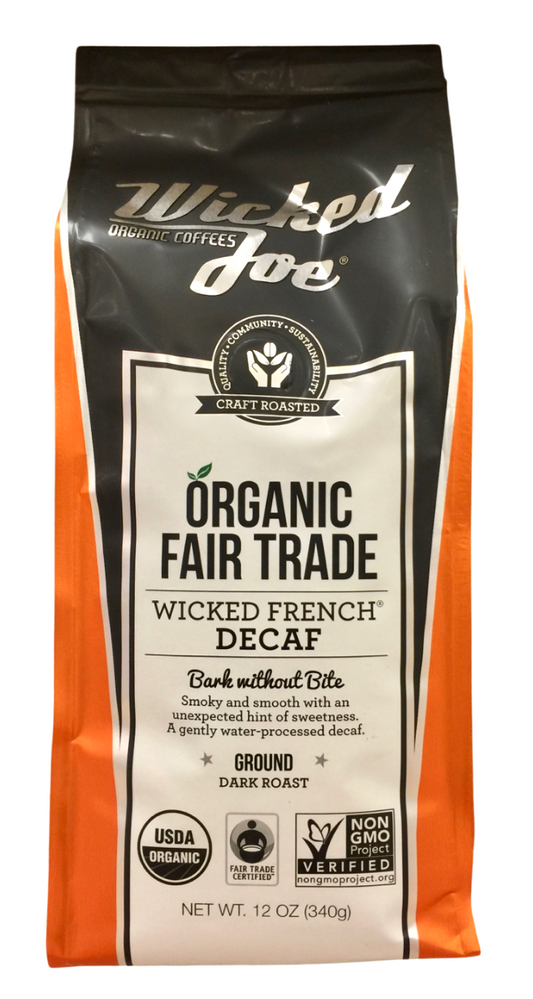 위키드조 Wicked Joe 유기농/Non-GMO 위키드 프렌치 디카페인 다크로스트 분쇄 커피 340g