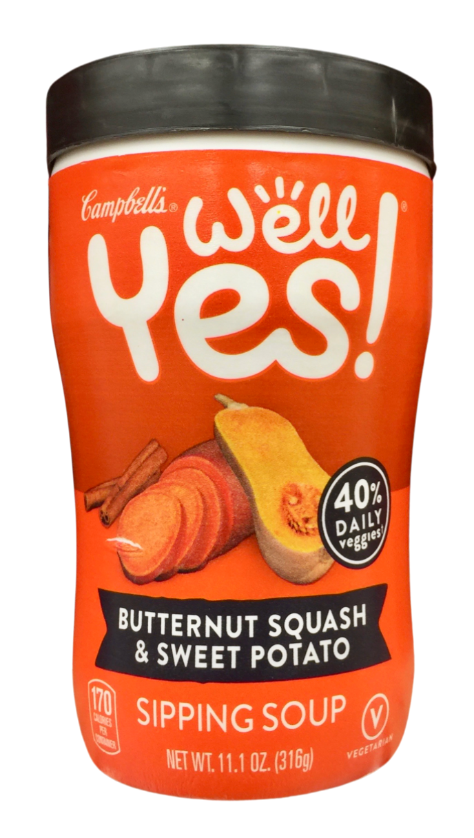 캠벨 Campbell's 웰예스 Non-GMO 무설탕 단호박 고구마 전자렌지 스프 312g 6ct (1.87kg)