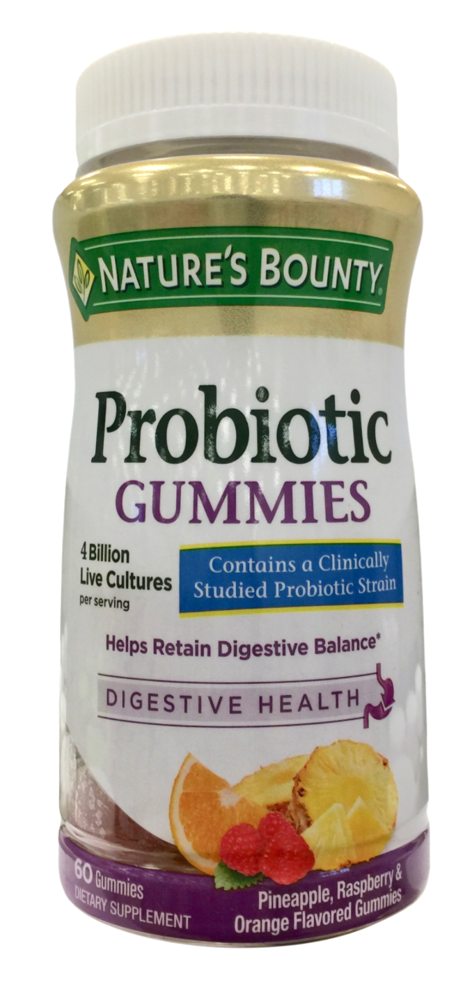 네이처스바운티 Non-GMO 프로바이오틱 활성 유산균 20억 CFU 거미 60정