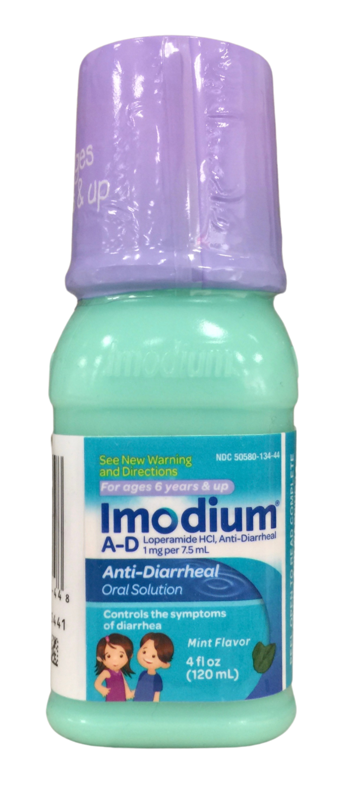 6+ 존존슨앤존슨 이모디움 키즈 A-D 로페라미드 HCl 2mg 지사제 120ml 2병 (240ml)