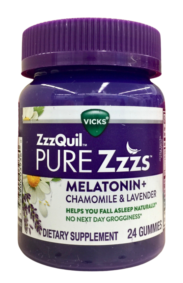 P&G 지퀼 퓨어지스 약물-프리 멜라토닌 1mg 수면유도 거미 30정