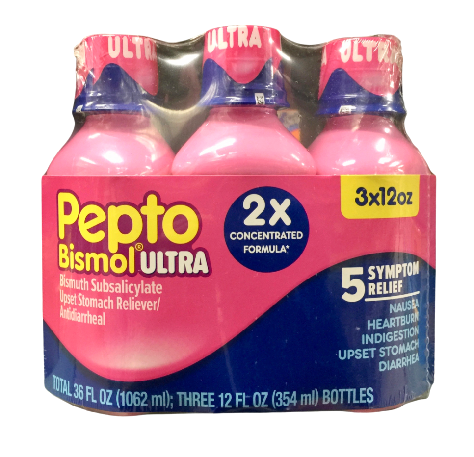 펩토 비스몰 울트라 2배 농축 위장 증상 완화 액상 354mL 3병 (1.06L)