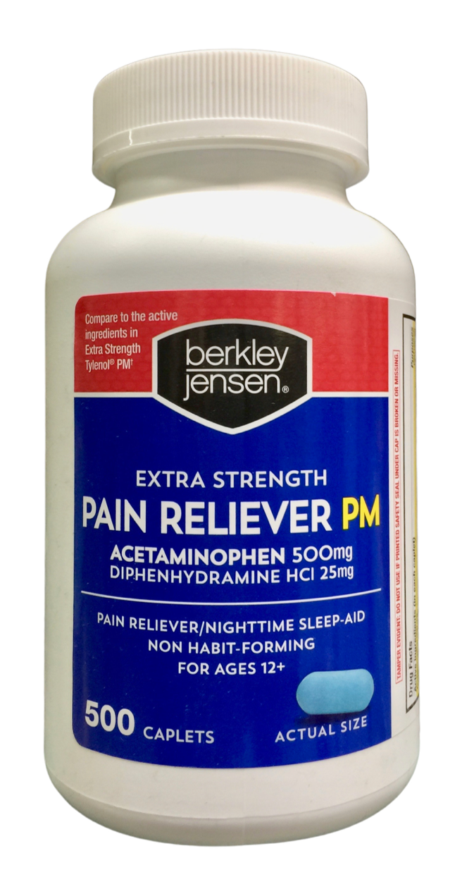 버클리젠슨 페인릴리버 PM 아세트아미노펜 500mg + 수면유도 500정