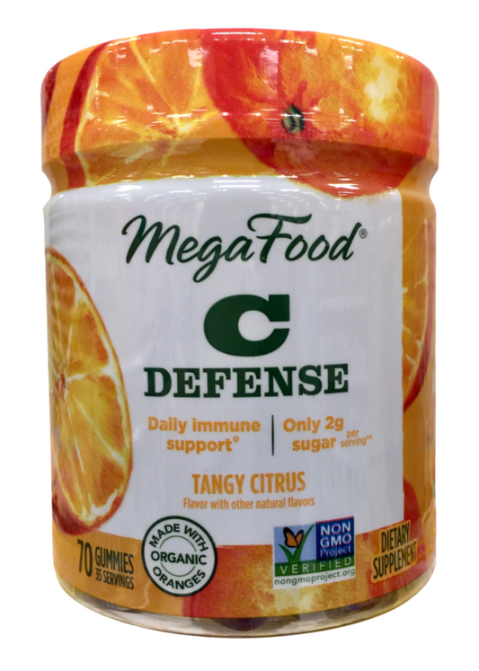 메가푸드 MegaFood Non-GMO 비타민 C 젤라틴-프리 거미 90mg 70정