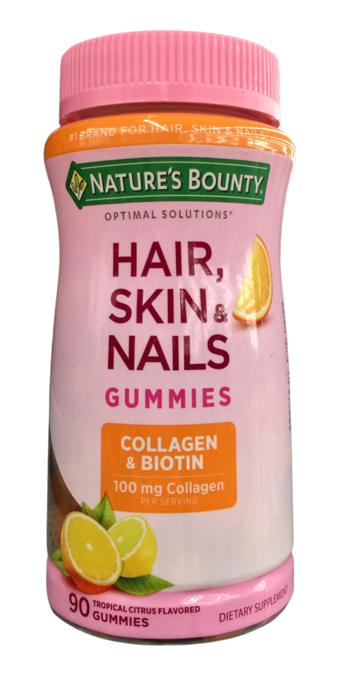 네이처스바운티 Nature's Bounty 헤어스킨네일 + 콜라겐 50mg 거미 90정