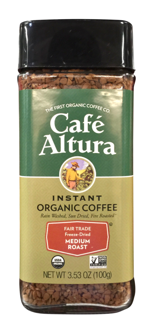 카페알투라 Cafe Altura 유기농/Non-GMO 인스턴트 커피 100g 2병 (200g)