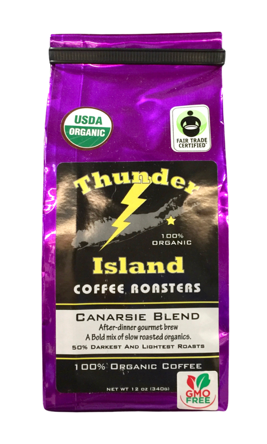 썬더아일랜드 Thunder Island 유기농 카나시 블렌드 애프터-디너 고메 브루 분쇄 커피 340g