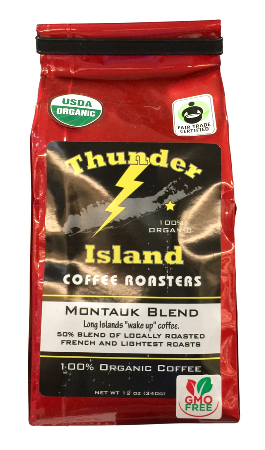 썬더아일랜드 Thunder Island 유기농 몬톡 블렌드 롱아일랜드 웨이크업 분쇄 커피 340g