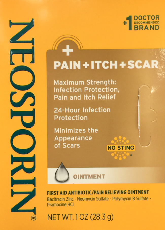 네오스포린 Neosporin 항생제 + 가려움/통증/흉터완화 연고 28g