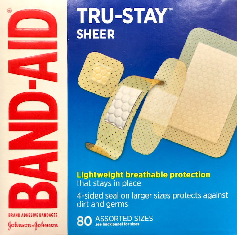 밴드에이드 Bandaid 트루스테이 쉬어 반투명 밴드 혼합형 80매
