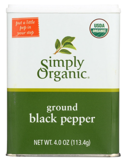 심플리오가닉 Simply Organic 유기농 후추 가루 113g 6개