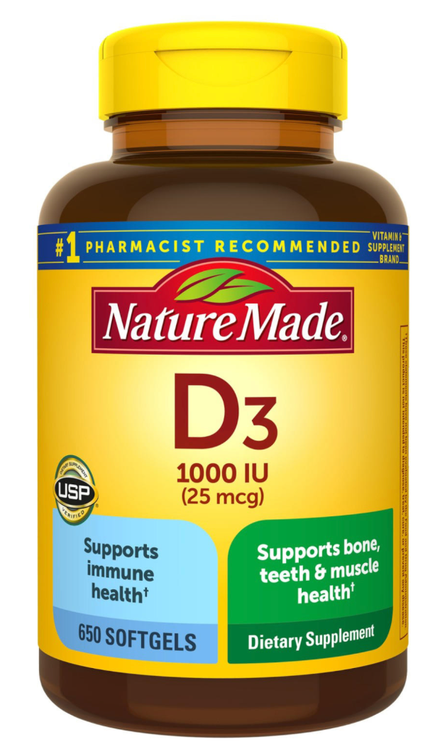 네이처메이드 비타민 D3 1000 IU 650 액정