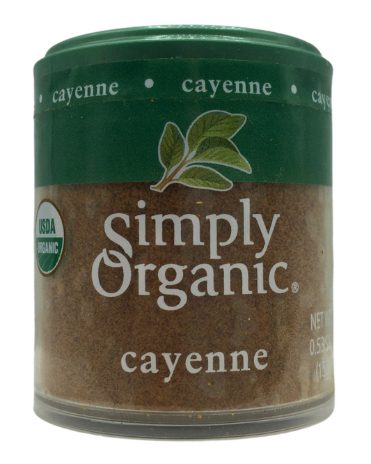심플리오가닉 Simply Organic 유기농 케이옌 페퍼 미니 쉐이커 15g 6개