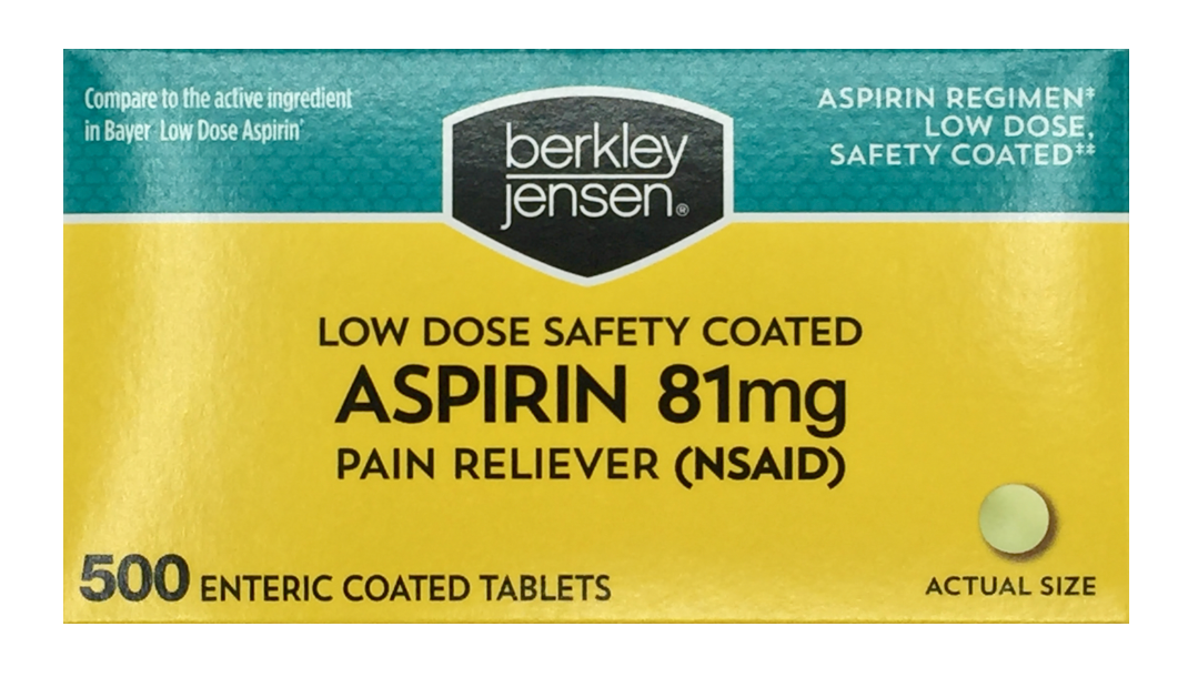 버클리젠슨 아스피린 81mg 500정