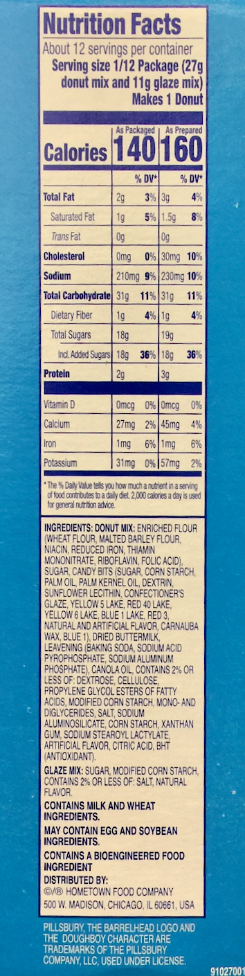 필즈베리 Pillsbury 펀페티 바닐라 도넛 믹스 459g
