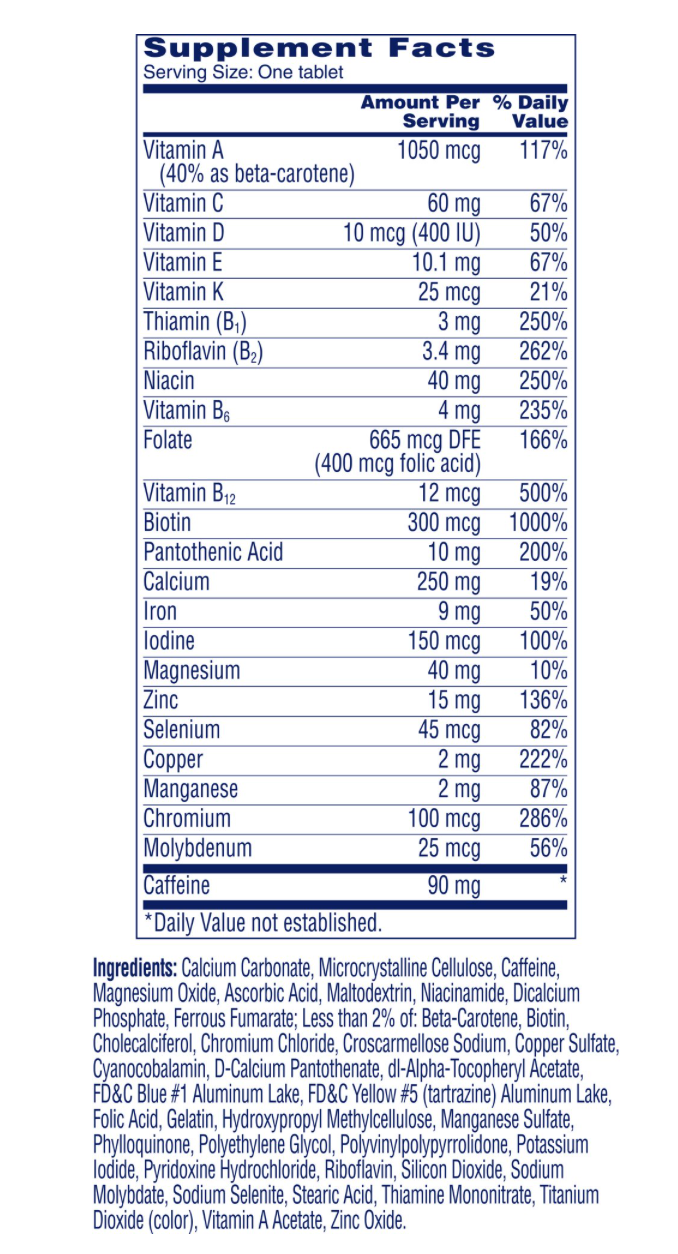 바이엘 Bayer 원어데이 멀티 + 에너지 50정
