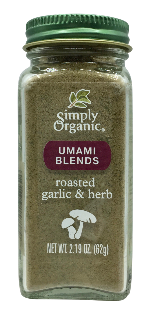 심플리오가닉 0칼로리 우마미 (감칠맛) 로스티드 갈릭 & 허브 시즈닝 62g 6개