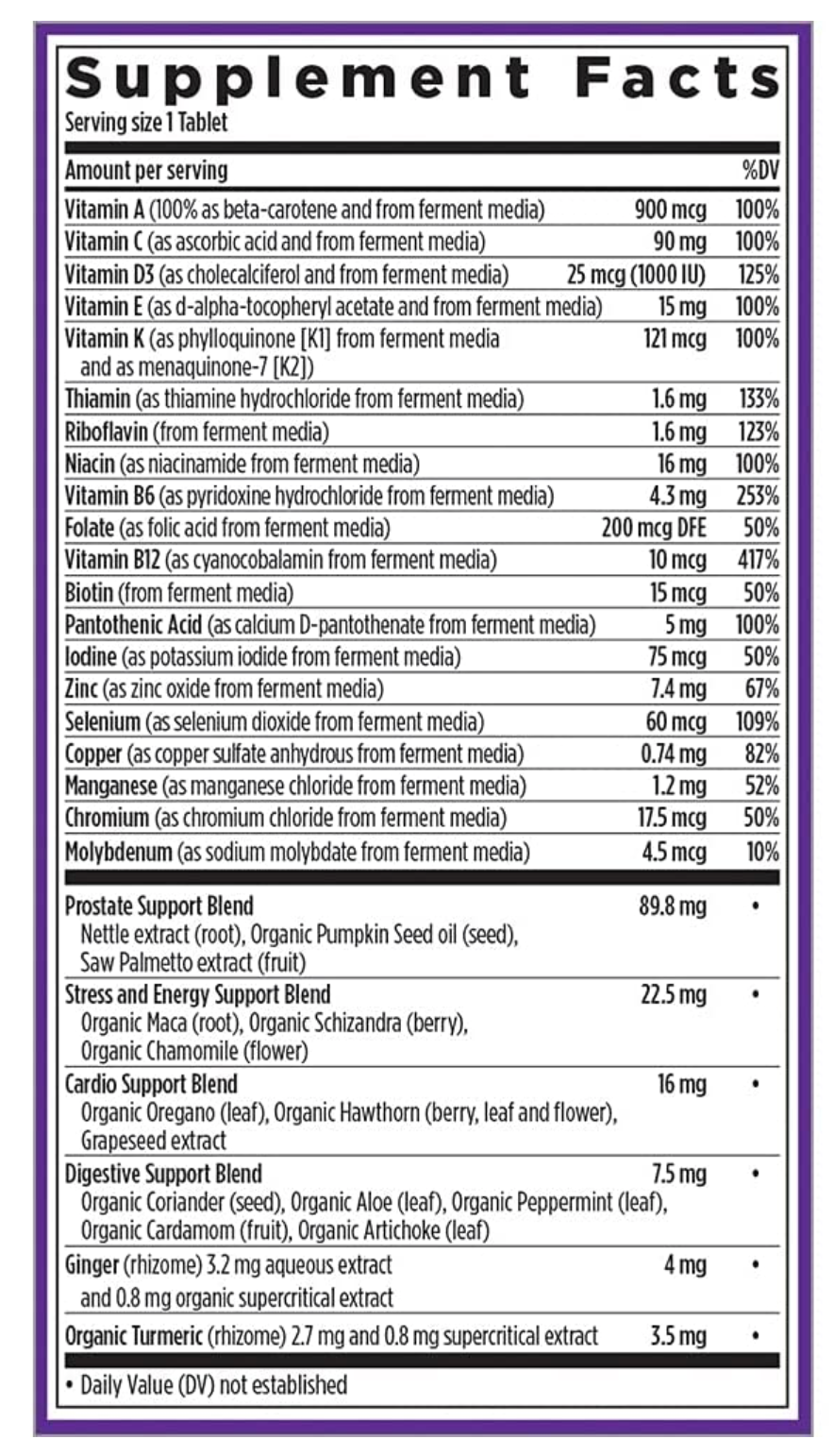 뉴챕터 NewChapter 맨즈 원데일리 40+ *발효* 종합비타민 96정