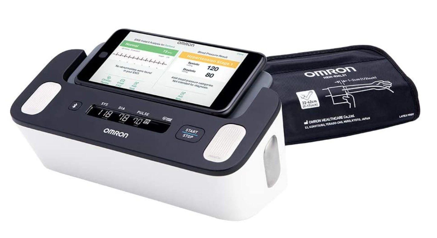 오므론 Omron 컴플리트 와이어리스 어퍼암 심전도 + 혈압계 BP7900 *FDA 승인*