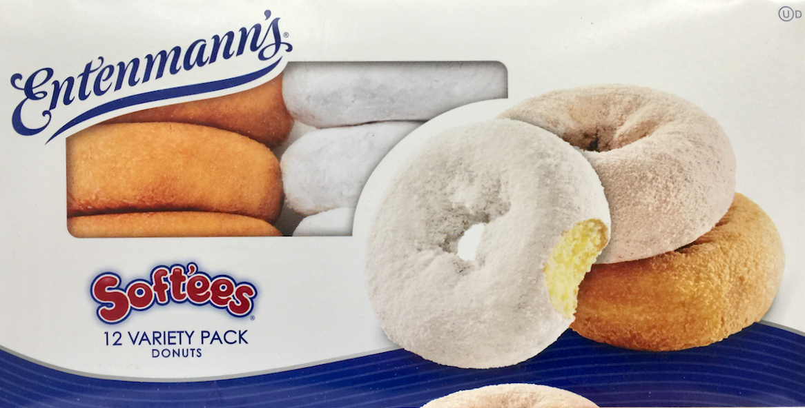 엔텐만 Entenmann's 소프티스 도넛 3가지맛 12pc (524g)